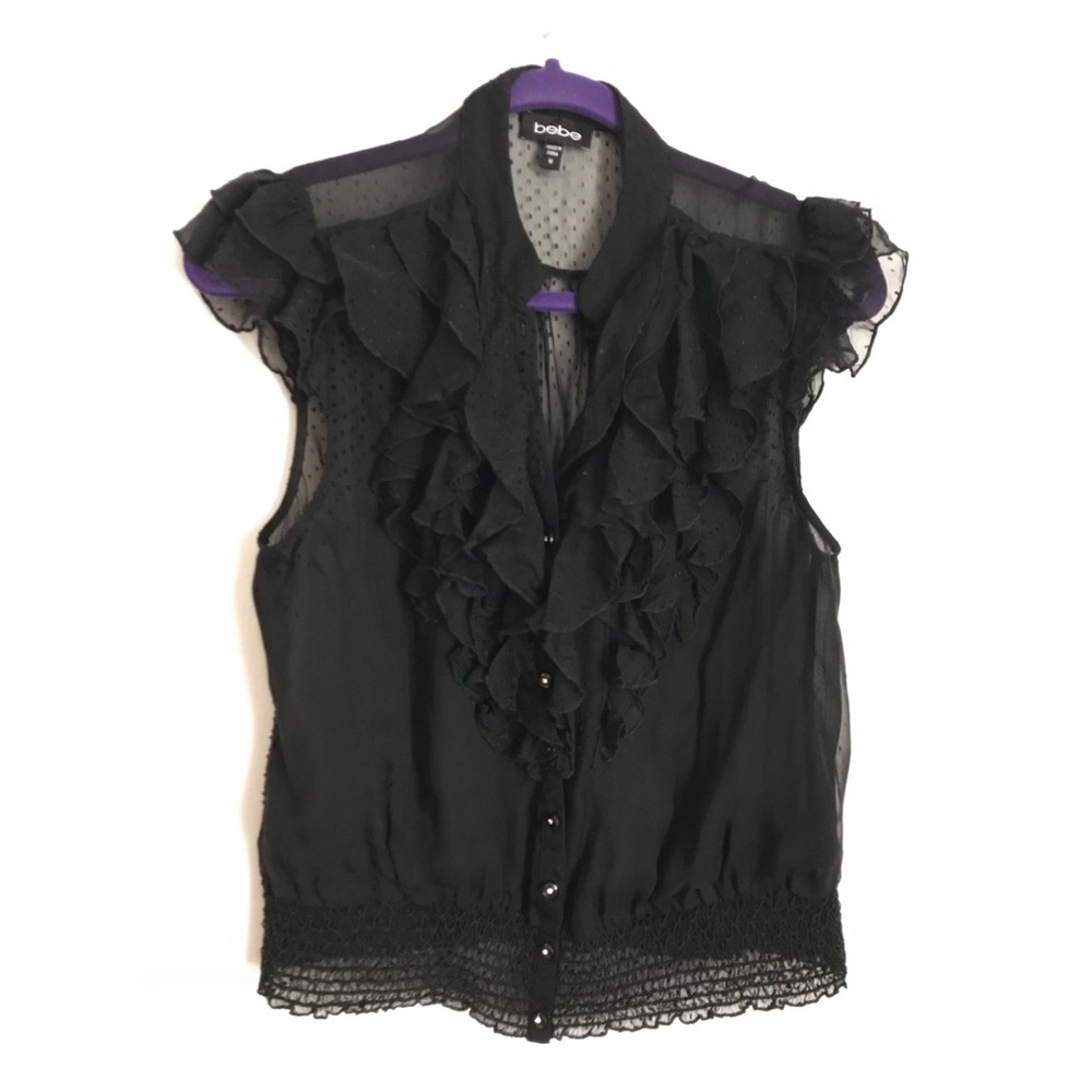 Sweet Sheer Silk Bebe Blouse